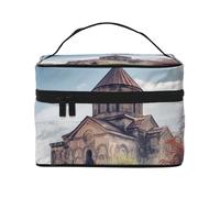 STVYUKL Armenian Church Makeup Bag For Women,Waterproof Portable Travel Cosmetic Bags Large Capacity Toiletry Bag Top Handle Zipper Makeup Organizer Case