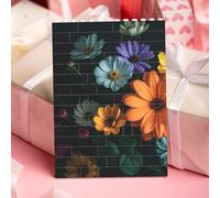 STVYUKL Bright Flowers Building Block Puzzle Personalized Building Bricks for Adults Square Shaped Block Puzzle Building Family Keepsake DIY Brick Block Puzzles Valentine's Day Gifts