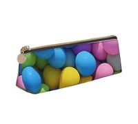 STVYUKL Brightly Colored Spheres Pencil Case Holder,Stylish Pencil Pouch Slim Pen Bag With Zipper,Leather Cosmetic Makeup Pouch Bag For Work Office
