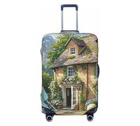 STVYUKL British Country Style (2) Luggage Cover Personalized Elastic Washable Suitcase Cover Luggage Protector Auti-Scratch Suitcase Case Protector Fits 18-32 Inch Luggage, Black, L
