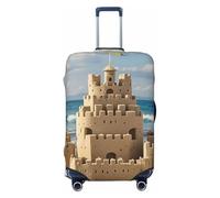 STVYUKL Building A Sandcastle (2) Luggage Cover Personalized Elastic Washable Suitcase Cover Luggage Protector Auti-Scratch Suitcase Case Protector Fits 18-32 Inch Luggage, Black, L