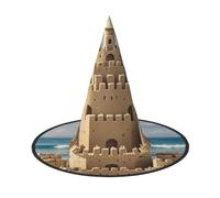 STVYUKL Building A Sandcastle Halloween Witch Hats 1, Witches Hat Mens Womens Floating Hats Costume Accessories Indoor Outdoor Halloween Decorations For Porch Yard Indoor Outdoor Decor Party Supplies