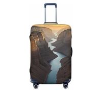 STVYUKL Canyon At Sunset (2) Luggage Cover Personalized Elastic Washable Suitcase Cover Luggage Protector Auti-Scratch Suitcase Case Protector Fits 18-32 Inch Luggage, Black, S