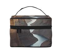 STVYUKL Canyon At Sunset Makeup Bag For Women,Waterproof Portable Travel Cosmetic Bags Large Capacity Toiletry Bag Top Handle Zipper Makeup Organizer Case