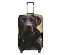 STVYUKL Cute Labrador Dog Luggage Cover Personalized Elastic Washable Suitcase Cover Luggage Protector Auti-Scratch Suitcase Case Protector Fits 18-32 Inch Luggage, Black, XL