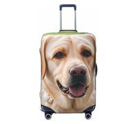 STVYUKL Cute Labrador Dog Luggage Cover Personalized Elastic Washable Suitcase Cover Luggage Protector Auti-Scratch Suitcase Case Protector Fits 18-32 Inch Luggage, Black, XL