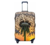 STVYUKL Dandelions At Sunset (2) Luggage Cover Personalized Elastic Washable Suitcase Cover Luggage Protector Auti-Scratch Suitcase Case Protector Fits 18-32 Inch Luggage, Black, S
