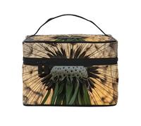 STVYUKL Dandelions At Sunset Makeup Bag For Women,Waterproof Portable Travel Cosmetic Bags Large Capacity Toiletry Bag Top Handle Zipper Makeup Organizer Case