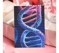 STVYUKL DNA Genetic Helix Building Block Puzzle Personalized Building Bricks for Adults Square Shaped Block Puzzle Building Family Keepsake DIY Brick Block Puzzles Valentine's Day Gifts