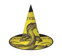 STVYUKL Dont Tread On Me Halloween Witch Hats 3 Pcs, Witches Hat Mens Womens Floating Hats Costume Accessories Indoor Outdoor Halloween Decorations For Porch Yard Indoor Outdoor Decor Party Supplies