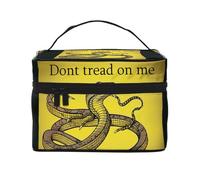 STVYUKL Dont Tread On Me Makeup Bag For Women,Waterproof Portable Travel Cosmetic Bags Large Capacity Toiletry Bag Top Handle Zipper Makeup Organizer Case