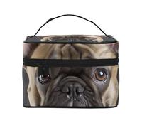 STVYUKL French Bulldog Makeup Bag For Women,Waterproof Portable Travel Cosmetic Bags Large Capacity Toiletry Bag Top Handle Zipper Makeup Organizer Case