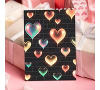 STVYUKL Glowing Love Building Block Puzzle Personalized Building Bricks for Adults Square Shaped Block Puzzle Building Family Keepsake DIY Brick Block Puzzles Valentine's Day Gifts