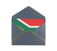STVYUKL Greeting Card with Black Envelopes, Thinking of You Card South Africa flag Happy Birthday Wedding Invitation Blank Note Cards for All Occasions 4x6