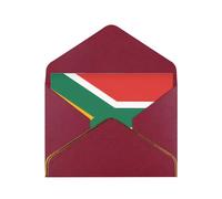 STVYUKL Greeting Card with Dark Red Envelopes, Thinking of You Card South Africa flag Happy Birthday Wedding Invitation Blank Note Cards for All Occasions 4x6