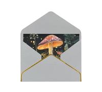 STVYUKL Greeting Card with Light Grey Envelopes, Thinking of You Card Butterfly Mushroom Happy Birthday Wedding Invitation Blank Note Cards for All Occasions 4x6