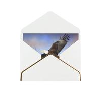 STVYUKL - Greeting Card with White Envelopes, Thinking of You Card, Bald Eagle Flying Happy Birthday, Wedding Invitation, Blank Cards for All Occasions, 4 x 6 Inches