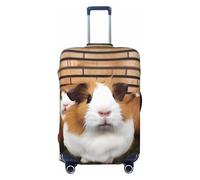 STVYUKL Guinea Pigs Luggage Cover Personalized Elastic Washable Suitcase Cover Luggage Protector Auti-Scratch Suitcase Case Protector Fits 18-32 Inch Luggage, Black, S