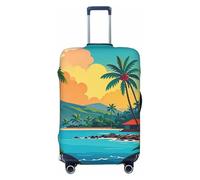 STVYUKL Hello Hawaii Luggage Cover Personalized Elastic Washable Suitcase Cover Luggage Protector Auti-Scratch Suitcase Case Protector Fits 18-32 Inch Luggage, Black, XL