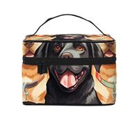 STVYUKL Labrador Retriever Dogs Makeup Bag For Women,Waterproof Portable Travel Cosmetic Bags Large Capacity Toiletry Bag Top Handle Zipper Makeup Organizer Case