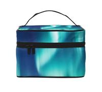 STVYUKL Northern Lights Makeup Bag For Women,Waterproof Portable Travel Cosmetic Bags Large Capacity Toiletry Bag Top Handle Zipper Makeup Organizer Case
