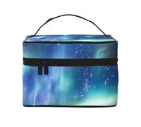STVYUKL Northern Lights Makeup Bag For Women,Waterproof Portable Travel Cosmetic Bags Large Capacity Toiletry Bag Top Handle Zipper Makeup Organizer Case