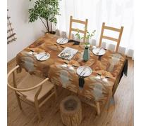 STVYUKL Orange Cats Tablecloth Stain and Wrinkle Resistant Washable Table Cover Rectangular Kitchen Table Cloth for Dinning Room Kitchen Picnic Patio Party Decor 54x72 Inch