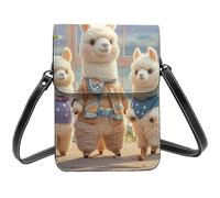 STVYUKL Small Crossbody Bags For Women, Alpacas Together Cell Phone Purse Pu Leather Wallet Bag With Shoulder Strap