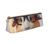 STVYUKL Smiling Pencil Case Holder,Stylish Pencil Pouch Slim Pen Bag With Zipper,Leather Cosmetic Makeup Pouch Bag For Work Office