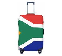 STVYUKL South Africa Flag Luggage Cover Personalized Elastic Washable Suitcase Cover Luggage Protector Auti-Scratch Suitcase Case Protector Fits 18-32 Inch Luggage, Black, S