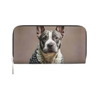 STVYUKL Womens Wallet Zip Around Wallet Pu Leather Phone Clutch Purse French Poodle Card Holder Organizer, Black, One Size