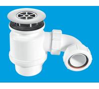 STW8-RB 50mm Water Seal Resealing Shower Trap with Multifit Outlet McAlpine White One Size