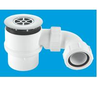 STW8B-95 50mm Water Seal Shower Trap with Universal Outlet McAlpine White One Size