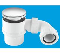 STW8M-95 50mm Water Seal Shower Trap with Universal Outlet McAlpine White One Size