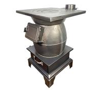 STWBHW Cast Iron Wood Burning Stove, Portable Wood Stove for Home Heating and Cooking, Camping