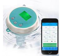 STWBHW Water monitor,Water Testing Meter,Bluetooth Swimming Pool Water Tester,ph and chlorine monitoring system for Pools, Hot Tubs, & Swim Spas