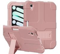 Stweap Case for iPad mini 7 A17 Pro 2024 / iPad mini 6 2021 8.3 Inch, Heavy Duty Shockproof Rugged Protective Case for iPad mini 7th/6th Generation 8.3" (Rose Gold)