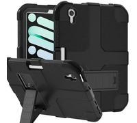 Stweap Case for iPad mini 7 A17 Pro 2024 / iPad mini 6 2021 8.3 Inch, Heavy Duty Shockproof Rugged Protective Case for iPad mini 7th/6th Generation 8.3" (Black)