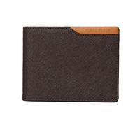 stwees BF slim bifold leather wallet, Dark Brown, Style J