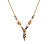 STWTR Bohemian Beaded Necklace Pendant for Women Men Retro Colorful Ceramic Pendant Handmade Ethnic Tribe Boho Jewelry Gift, Standard, Ceramic, No Gemstone