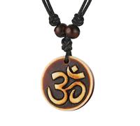 STWTRPuerto Rico Taino Pendant Necklace Sun Tribe Men Women pendant necklace Rope chain Maori Tribe necklace, Intermediate, Resin, No Gemstone