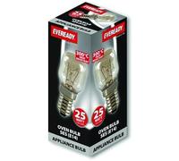 Eveready Appliance Bulb - Small Edison Screw E14 Microwave / Oven Bulb - 25w (Pack of 10)