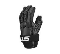 STX Stallion 75 Lacrosse Gloves, 1 Pair, Black/Grey, Large