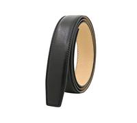 Stxdynjy 38mm Men's Leather Belt Without Buckle, Adjustable Vintage Waist Strap, DIY Replacement Accessory, Birthday Gift, 3.5cm Black