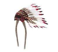 Stxdynjy Artificial Feather Headdress Native Indian Headdress for Dance