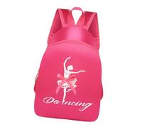 Stxdynjy Ballet Backpack Dance Bag Girls Shoulder Bag Gymnastics Bag Lightweight Soft and Nylon with Pretty Bow Suitable for Dance Outings S, Rose red