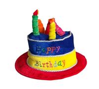 Stxdynjy Birthday Cake Hat for Adults with Colorful Candle for Performance Cosplay Adult