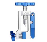 Stxdynjy Brake Installer with Adjustable Lower Fixture and Central Shaft for Hydraulic Brake Line Assembly for Garage Use, Blue, Aluminum Alloy Blue