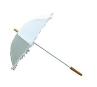 Stxdynjy Elegant Retro White Lace Wedding Umbrella for Wedding Costume, Vintage Photogenic Accessory, for The Bride, Party, Style E