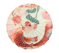 Stxdynjy Handmade Chinese Oiled Paper Umbrella with Bamboo Handle, Trimmed, for Women's Costumes, Ideal for Traditional Dance, 70cm